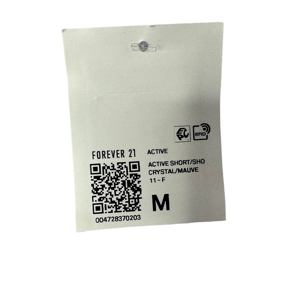 Forever 21 Womens Athletic Ombre High Waist Lined Shorts Sz Medium Pink Purple - Picture 9 of 11